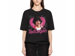 Rockinstone Bill And Ted Heartthrob Ted Black T-shirt Size:xl