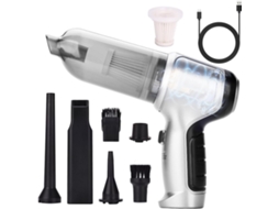 Aspirador De Pó Portátil Para Carro 19 000pa, Sem Fio, Recarregável Via Usb, Remove Pelos De Animais E Poeira, Ideal