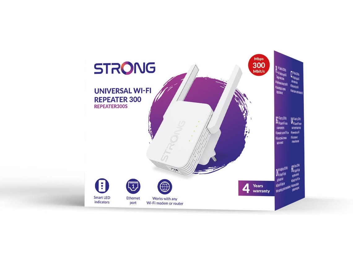 Repetidor de Sinal STRONG Universal Repeater300S (Outlet Caixa Aberta - Branco)