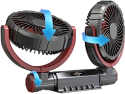 Ventilador Usb Para Carro, Com Duas Cabeças E Três Velocidades