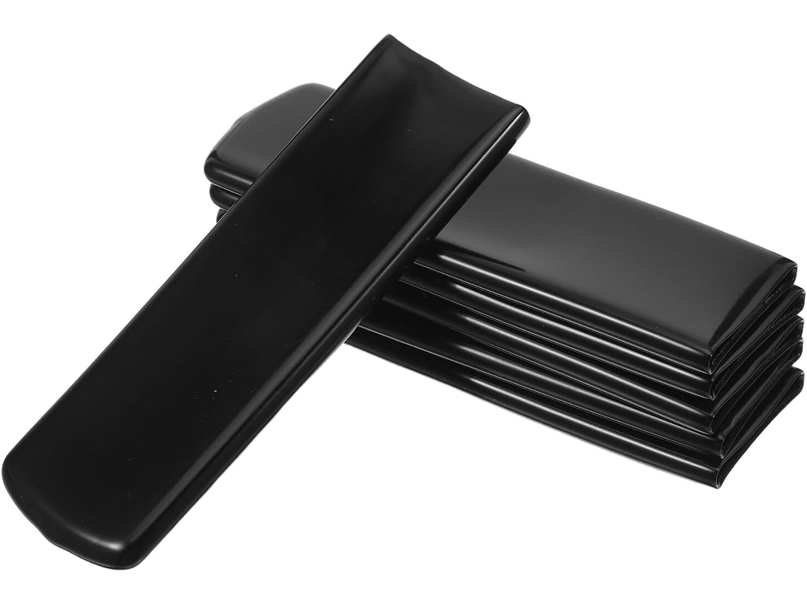 Conjunto De 6 Capas Pretas Flexíveis De Pvc Para Alavanca De Válvula De Esfera