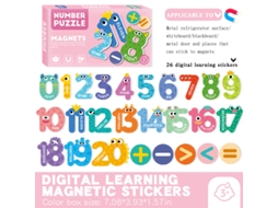 Quebra Cabeça Magnético Infantil De 3 A 6 Anos, Quebra Cabeça Educacional Infantil Com Letras E Números De Animais, Cognição E Iluminação Slowmoose