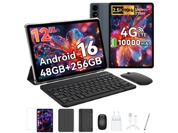 Tablet EXCITPOWER T60 + Teclado + Caneta (12'' 48 Gb 256 Gb Cinza)