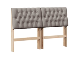 Cinzento acastanhado Cabeceira Estufada 135 Cm MAISON EXCLUSIVE