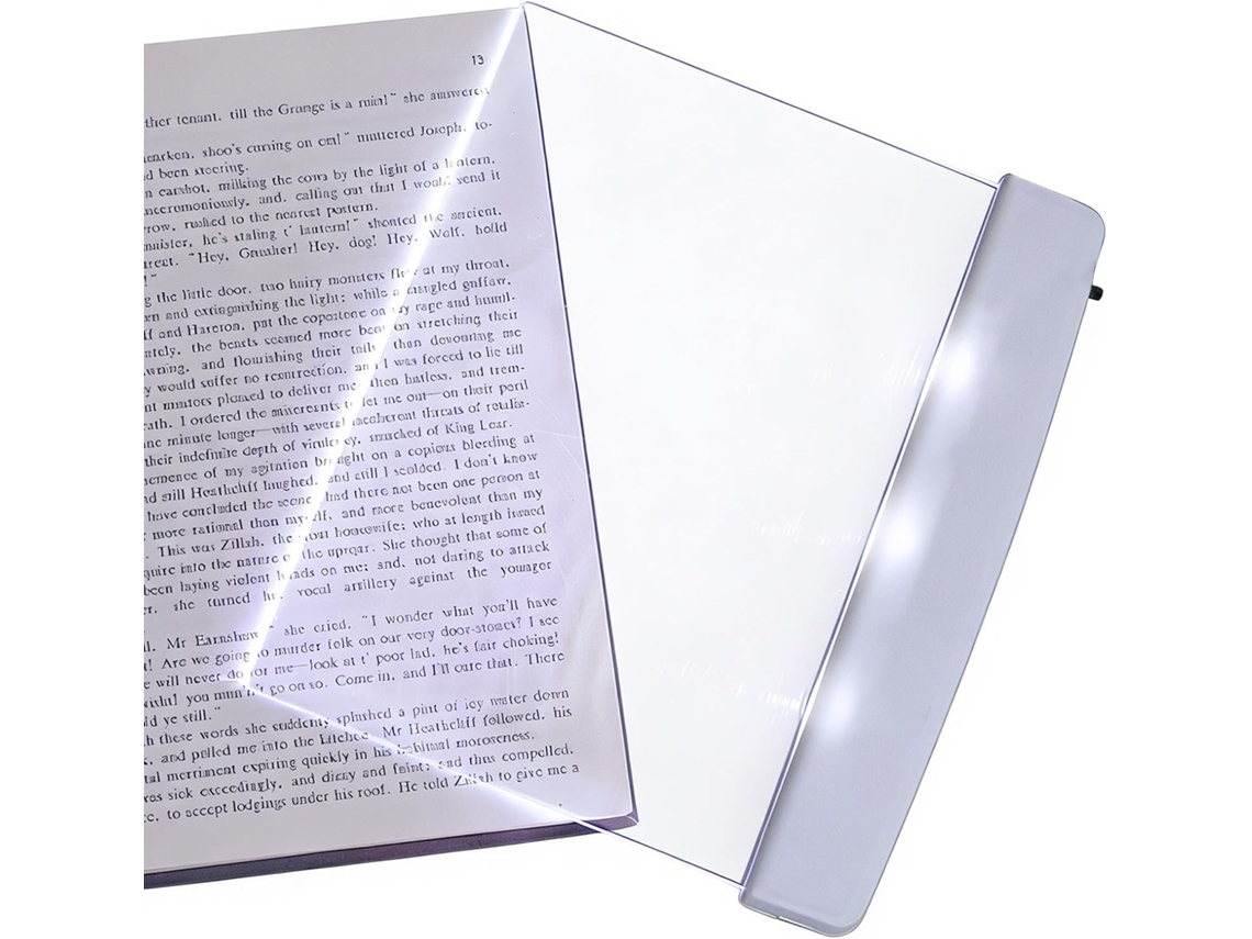 Luminária De Leitura Genérica, Luz De Página Portátil, Marcador De Página Plano Com Luz Led Para Mulheres E Homens, Para