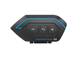 Fone De Ouvido Para Capacete Bluetooth 5.0 Com Microfone Macio, Interfone À Prova D'água, Emparelhamento Universal, Para Motocicleta E Esqui