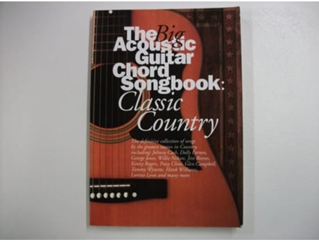 Livro Big Acoustic Guitar Chord Songbook Classic Country de nick-crispin (Inglês)