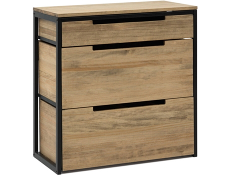 Móvel Multiusos BOX FURNITURE 91 Icub Preto (Madeira, Metal - 40x80x80 cm)