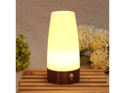 Lâmpada de mesa sem fio com sensor de movimento, LED, bateria, para quarto, sala, cozinha, infantil | S/MARCA