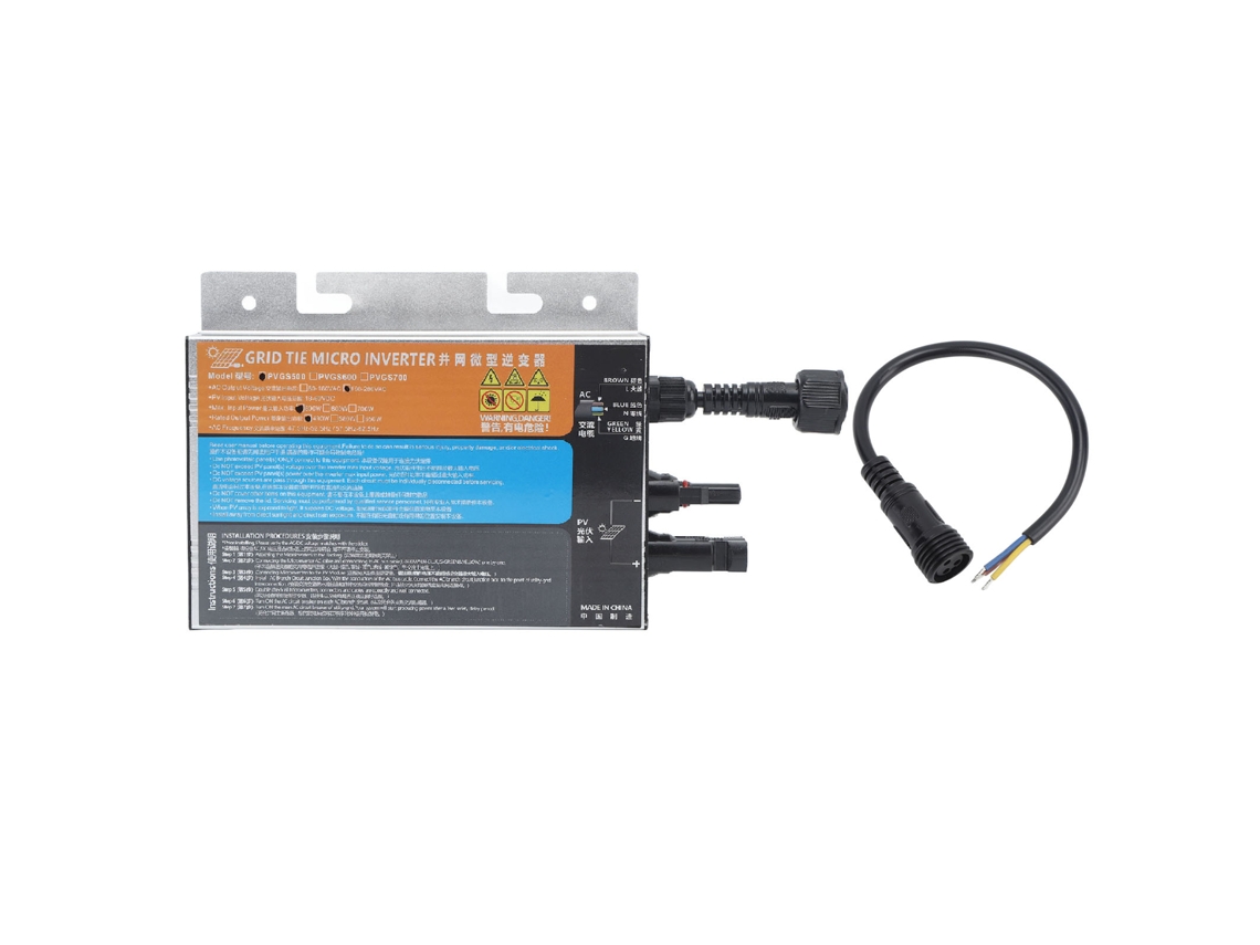 Microinversor fotovoltaico conectado à rede (potência de 500 W, onda senoidal)