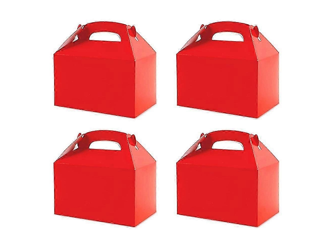 50 Caixas Brancas Para Lembrancinhas De Festa, Caixas De Doces Com Alça, Sacolas De Papel Para Biscoitos, Modelo Gable B Hengjian