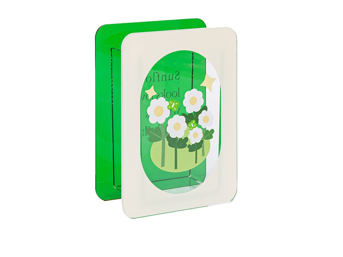 Baok - Vaso de Acrílico Moderno para Flores, Suporte para Buquês, Recipiente Floral, Decoração Estética para Ambientes, Margarida