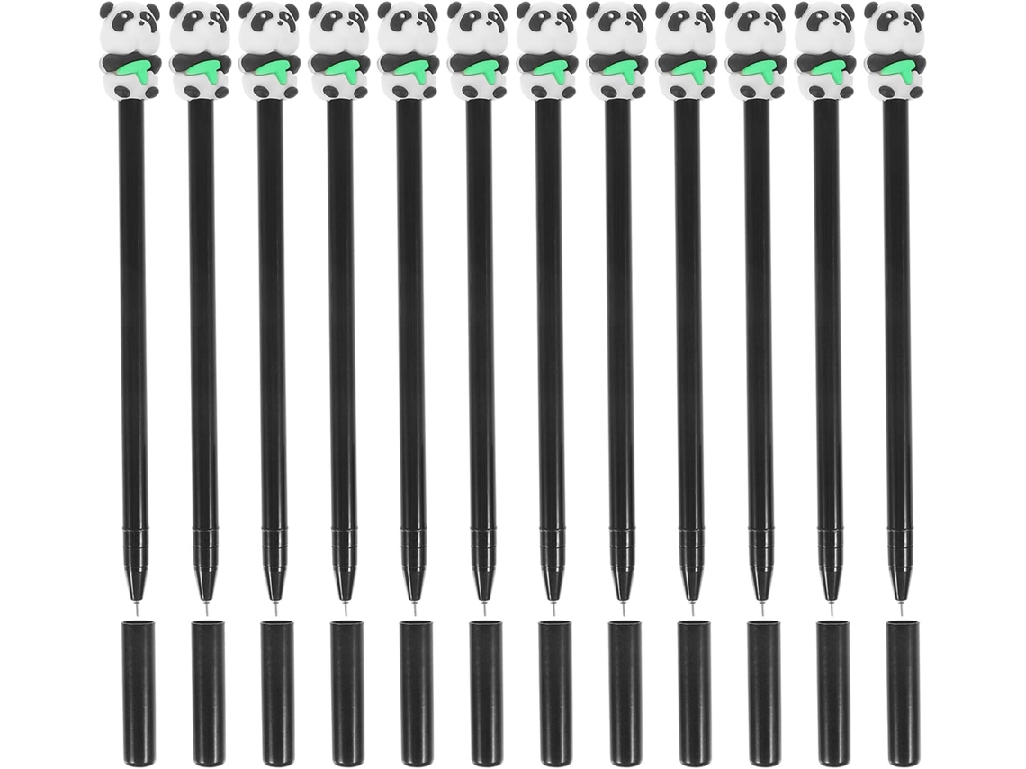Conjunto De 12 Canetas Em Gel Panda, 0,5 Mm, À Base Água, Para