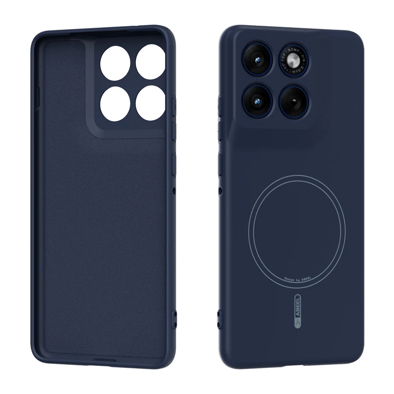 Capa De Celular Magnética De Silicone Hipoalergênica (azul Profundo Para Moto G 5g 2026)