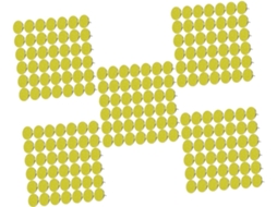 Conjunto De 5 Tachas Refletivas Para Sinalização, Nylon E Aço