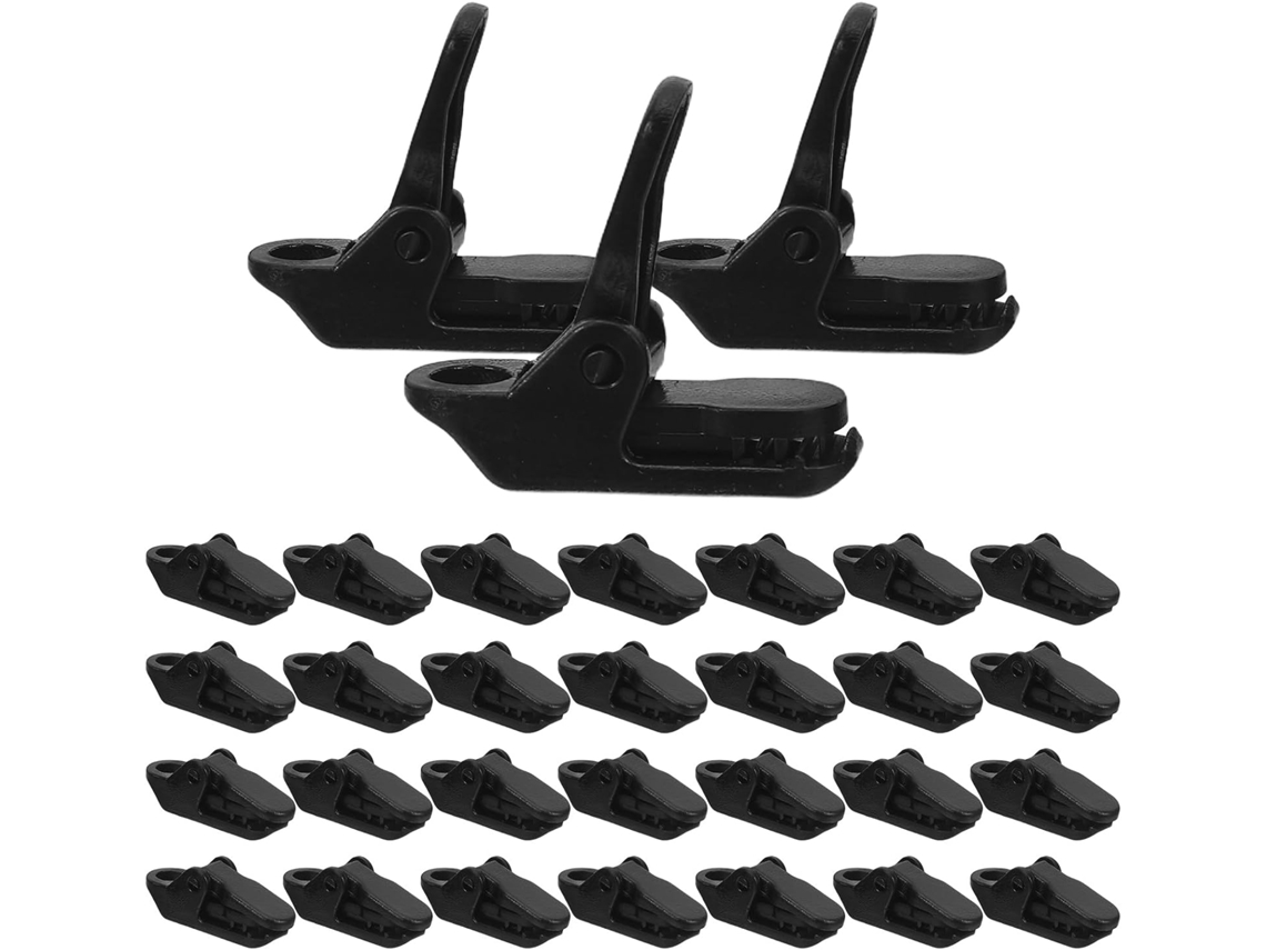 Tent Clips 40pcs Black Plastic For Canopies And Awnings Use