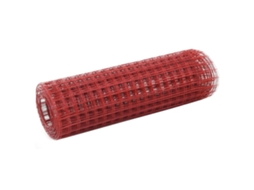 Vidaxl Cerca Arame Galinheiro 25x0,5m Aço C/ Revestimento Pvc Vermelho