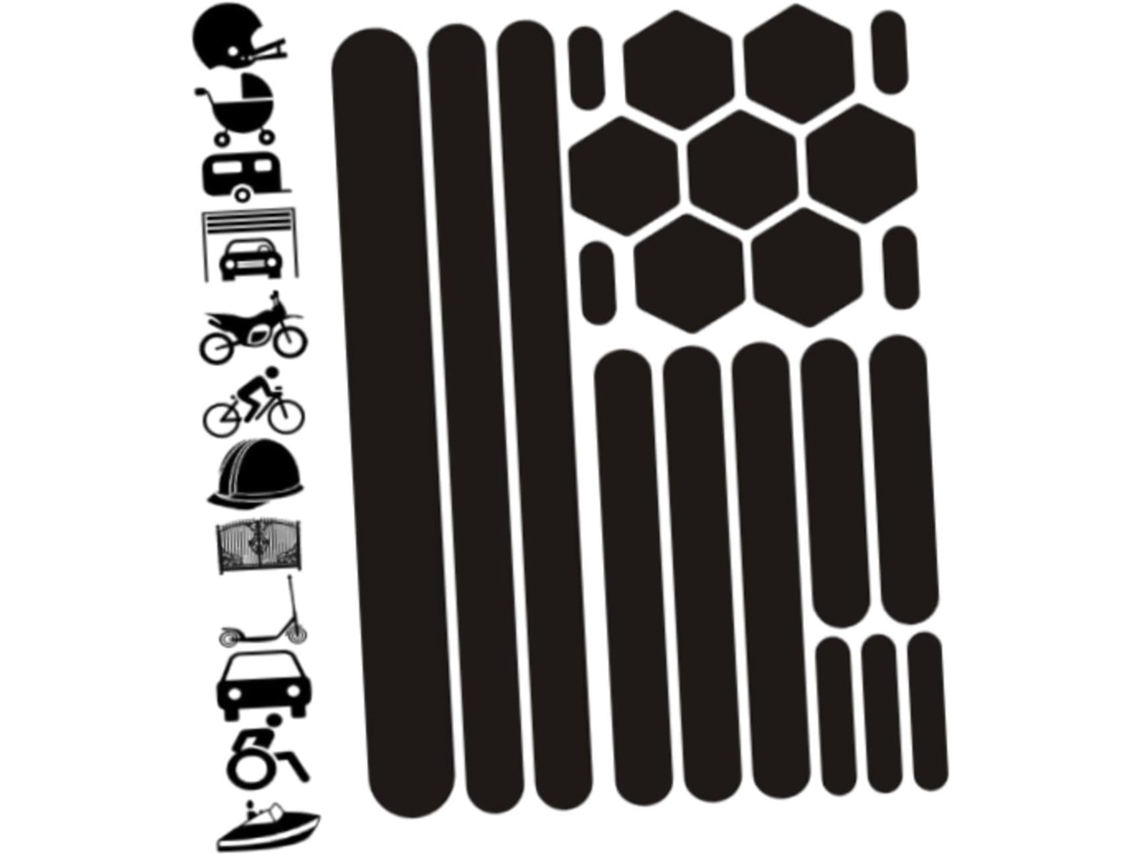 Adesivo Refletivo Genérico Para Bicicleta, Decoração Criativa, De E