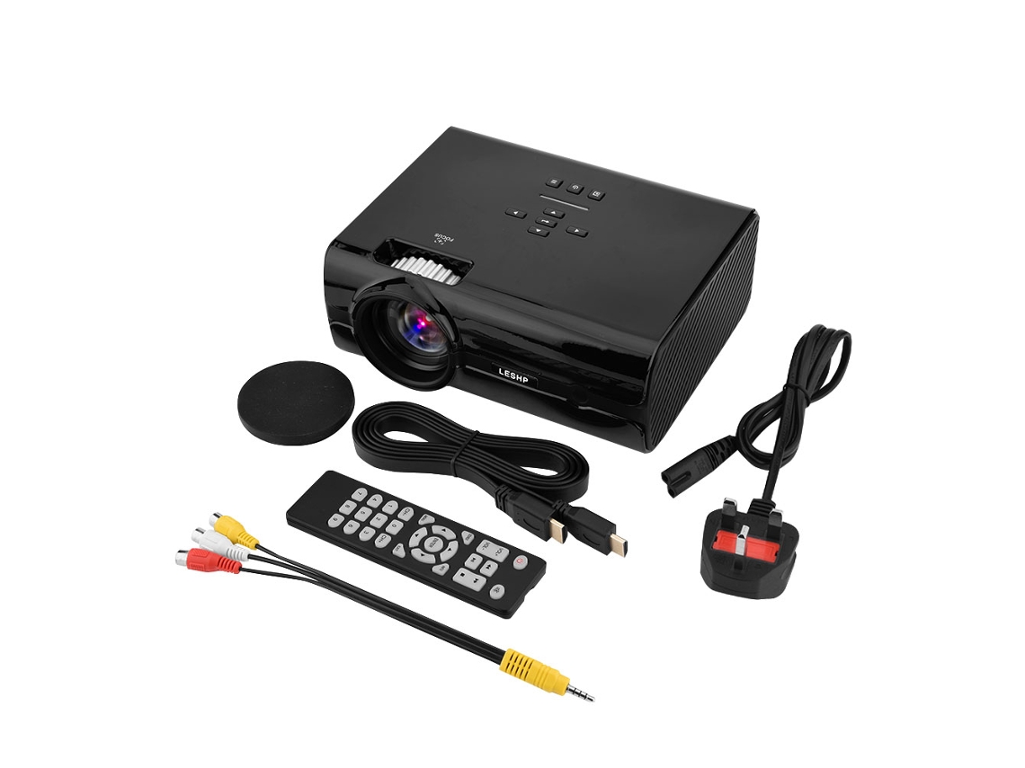 Projetor Mini LAXISCREED Hd 1000:1 Hdmi Usb Vga Av