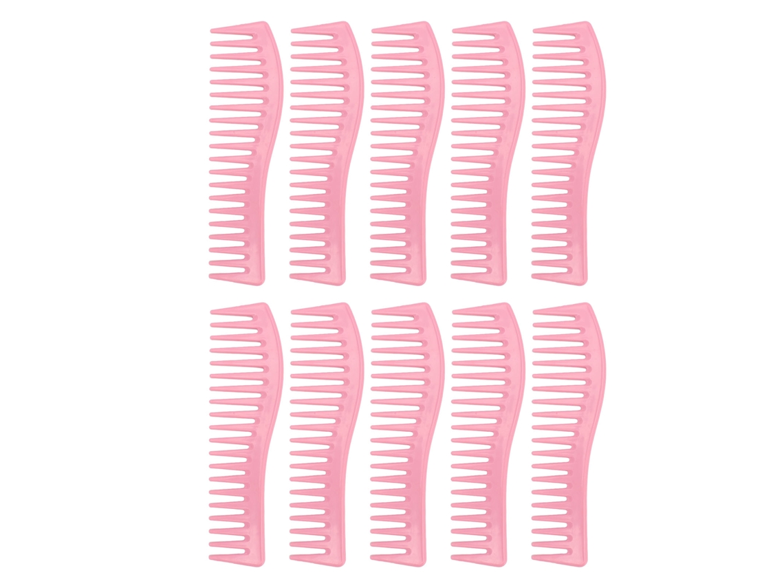 2026 10 Pentes de Dentes Largos para Cabelo Longo Desembaraçar Estilo Ferramenta de Cabeleireiro Cor Macaron