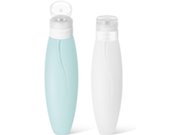 Frascos Dosadores de 150ml, Pacote com 2 Unidades, Silicone Sólido, Uso Versátil.