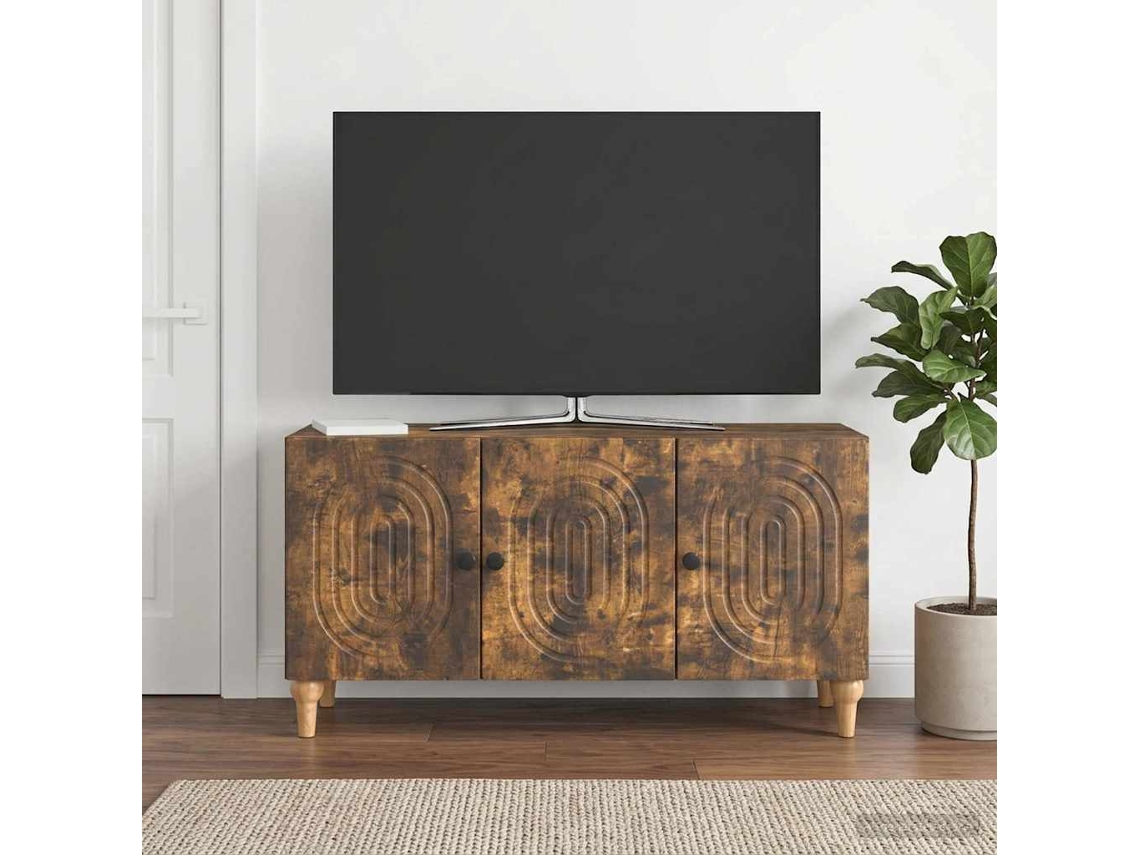 Vidaxl Gabinete Para Tv 99 X 34,5 X 50 Cm Carvalho Fumado
