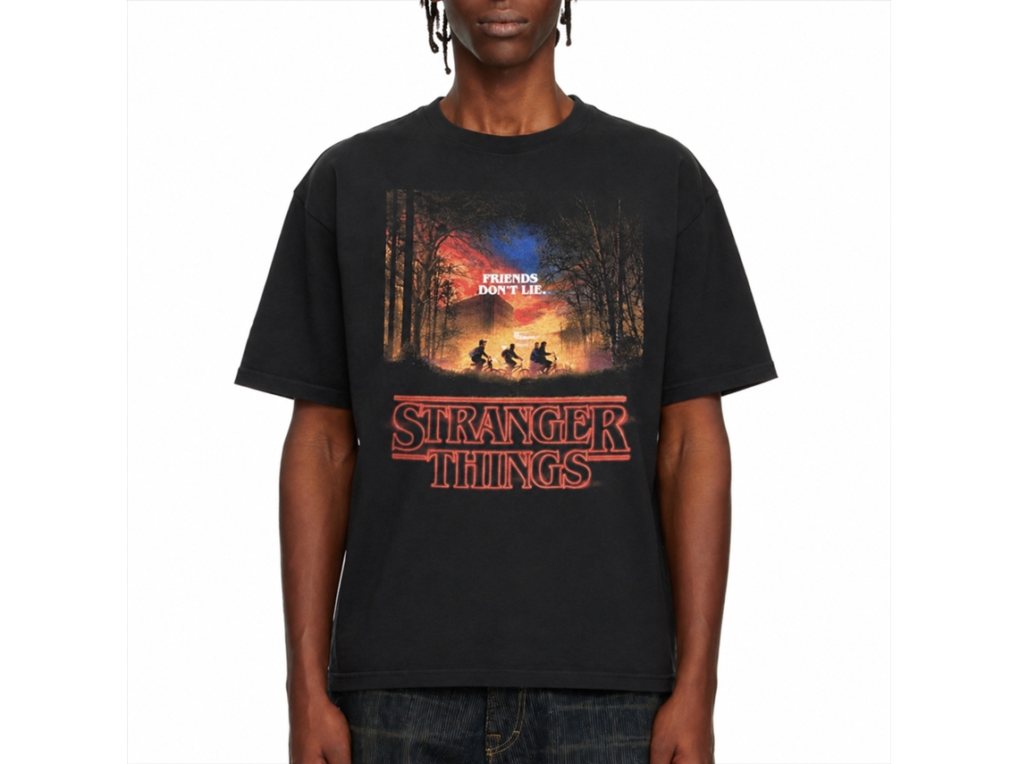 Stranger Things Friends Don't Lie T-shirt Unisex Adults Size:m