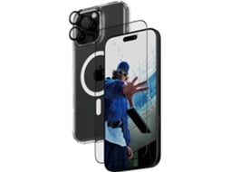 Bundle Proteção 3 em 1 PANZERGLASS iPhone 16 Pro Max (Outlet Caixa Aberta - Capa + Película + Protetor Câmara)