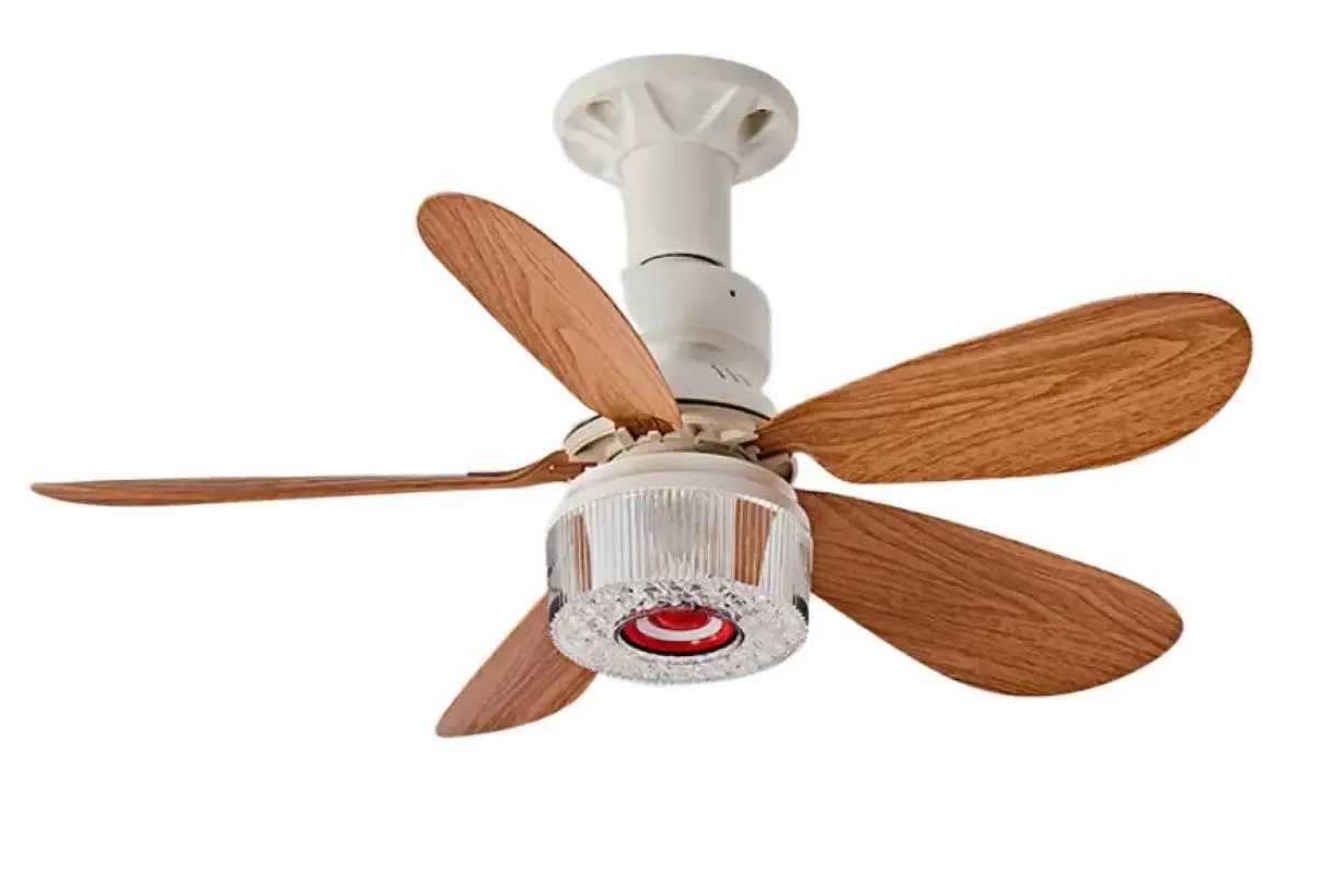 Ventilador de Teto E27 EIFSON 40w com Rgb Coluna Bluetooth e Controlo Remotomadeira