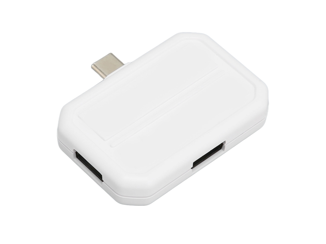 Aetheria concentrador Usb C 3 em 1 com Usb 3.0 e 2xusb 2.0, Carregamento Rápido, Branco
