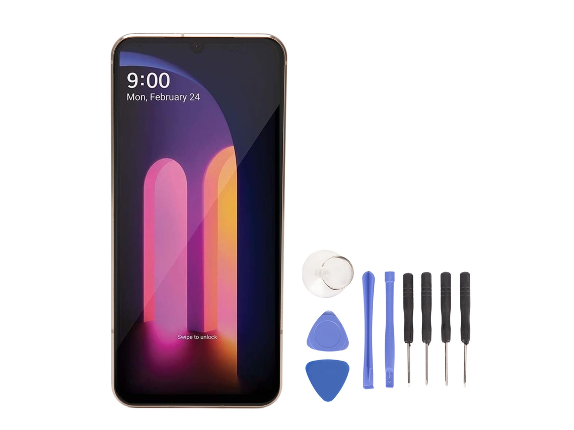 Aetheria substituição de Tela com Moldura e Kit de Ferramentas para Lg V60 Thinq 5g 6.8 Polegadas Dourado