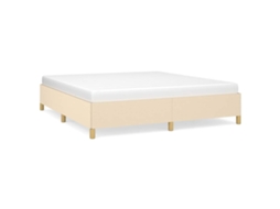 Box Spring Bed Frame, Box Spring Bed Frames Vidaxl Creme Tecido (160 X 200 Cm)