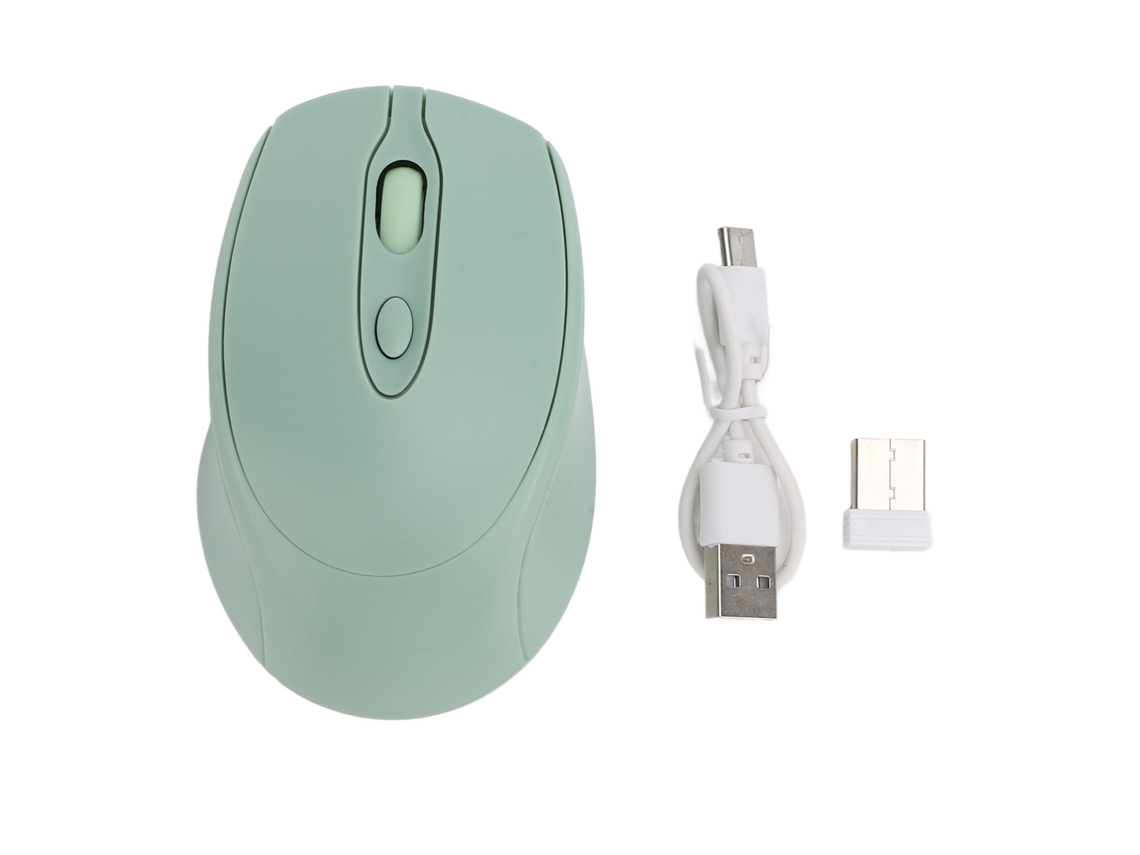 Aetheria rato Sem Fio Bluetooth 5.0 2.4g Dual Mode com Receptor Usb para Pc Laptop Silencioso Recarregável 800 1600 Dpi Verde