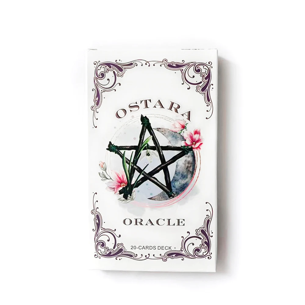 20 Cartas Inéditas Do Oráculo De Ostara, Com Belo Design Em Inglês.