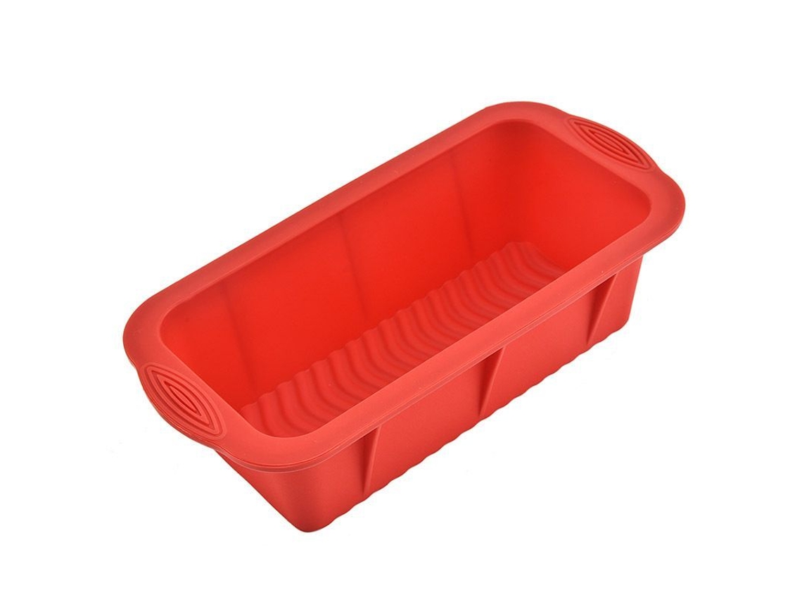 2026 molde de Silicona Cuadrado para Pasteles, Moldes de Hornear Antiadherentes, para Pan Casero Y Postres, Vermelho, 2 Unidades