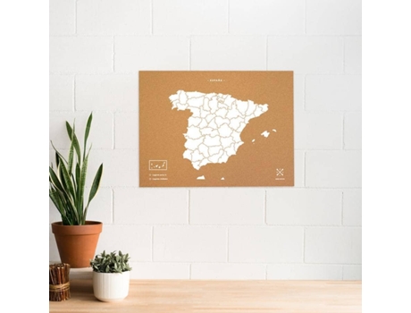 Mapa de Cortiça MISSWOOD Woody Map Natural España