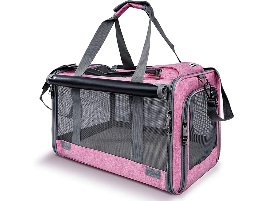 Mochila AQUAFORGE para Cães e Filhotes, Frontal, Alça de Ombro, Laranja