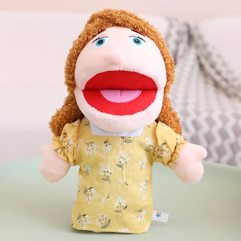 Fantoche de Dedo de Pelúcia Infantil, Acessório para Histórias de Ninar MDUG (estilo 10, 33 Cm)