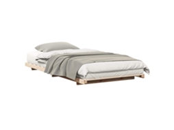 Estrutura de Cama de Chão Castanho 75 X 190 Cm MAISON EXCLUSIVE