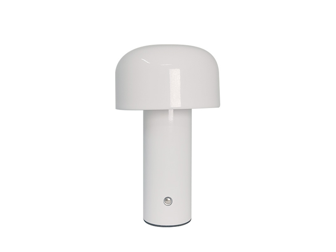 Luminária de mesa de metal Semi Fio com sensor de toque, 3 núcleos, regulável, adequada para quartoescrivaninhacafé Zeuxo (branco)