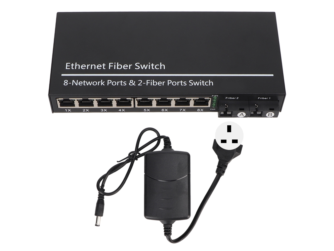 Switch de Fibra Óptica Ethernet LAXISCREED 20km 1310/1550nm