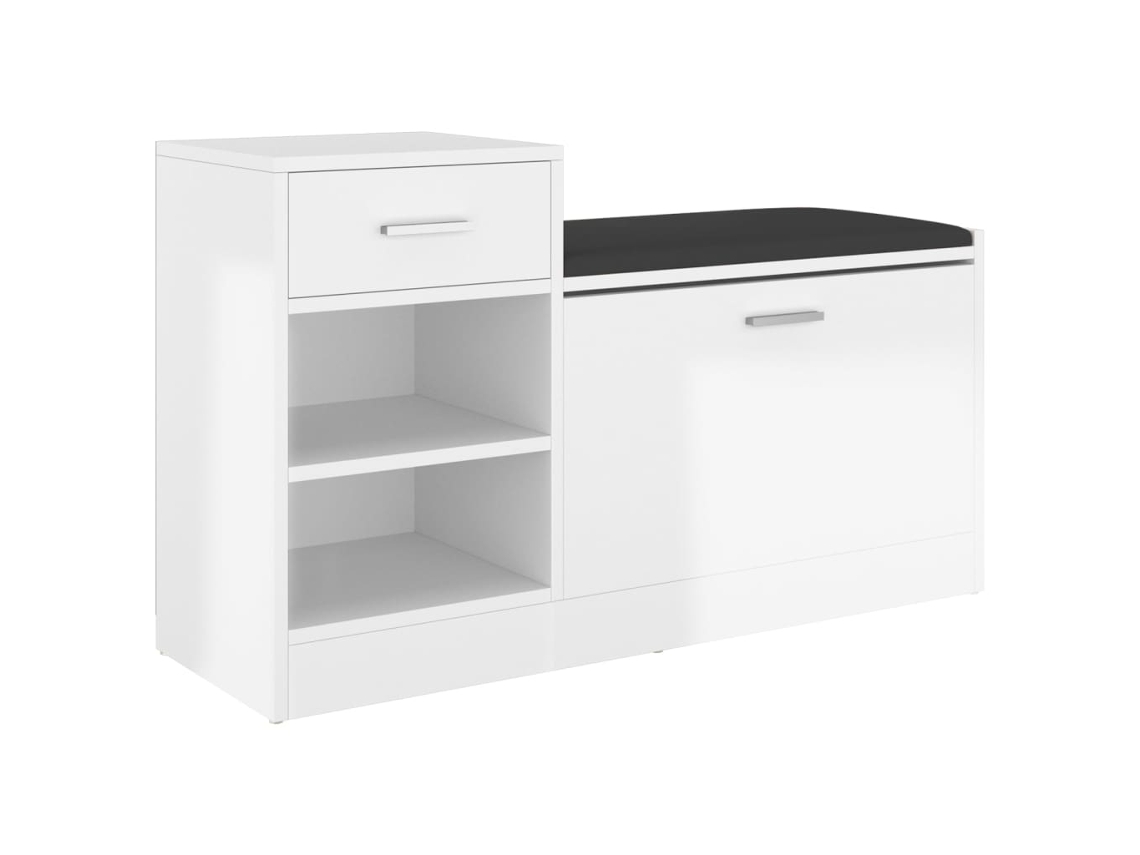 Shoe Bench, Shoe Benches Vidaxl Branco Madeira Processada (n/a)