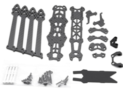 Mark4 de 8 Polegadas com Braços de 5 mm e Modificação de Fibras Ópticas para Quadricóptero SFUSHOS