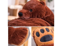 Primerox brinquedo Urso Marrom Pelúcia 60cm Macio Presente Aniversário Natal Decoração Infantil