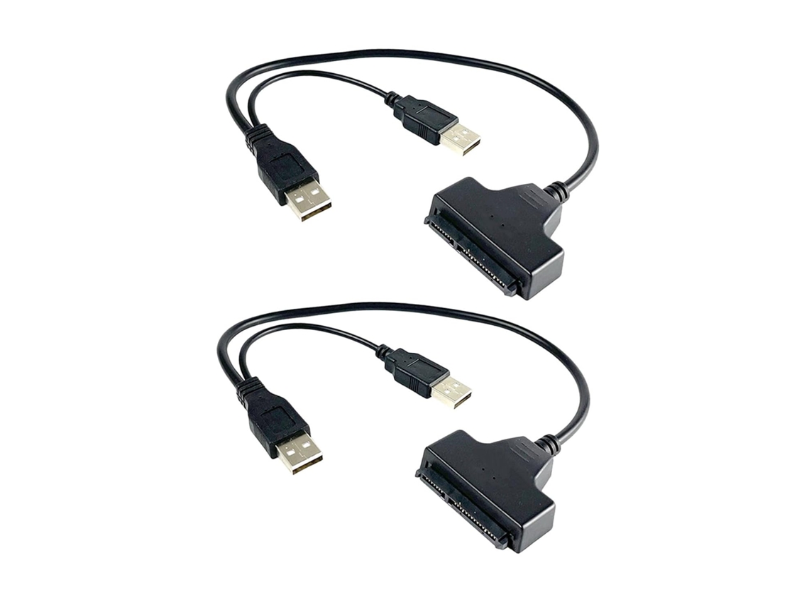 Adaptador De Interface Usb 2.0 Para Disco Rígido Externo De 2,5 Polegadas, Pacote Com 2 Unidades