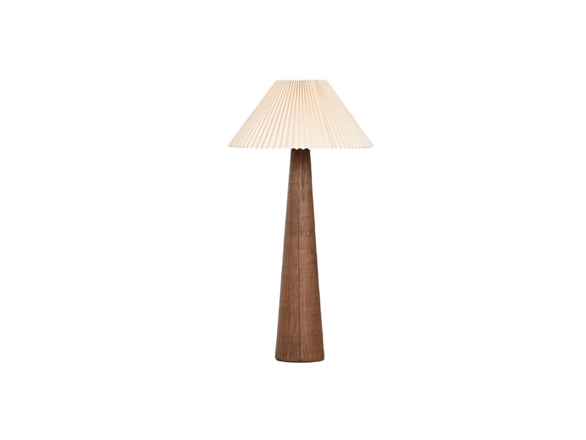 Luminária de Chão em Cerâmica de Poliéster Plissado, 54x54x102cm ALEXANDRA HOUSE LIVING