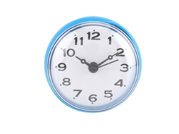 Reloj De Baño Impermeable Con Succión Para Pared/ventana, Accesorio De Baño/regadera Azul
