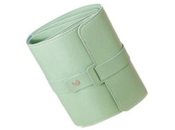 Caixa De Armazenamento De Brincos Dobrável De Couro, Proteção Antiqueda Para Camping Olysi Shop (1 Conjunto)