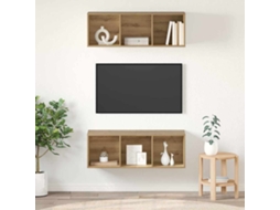 Vidaxl Conjunto De Móvel De Tv 2 Pcs Carvalho Artesanal