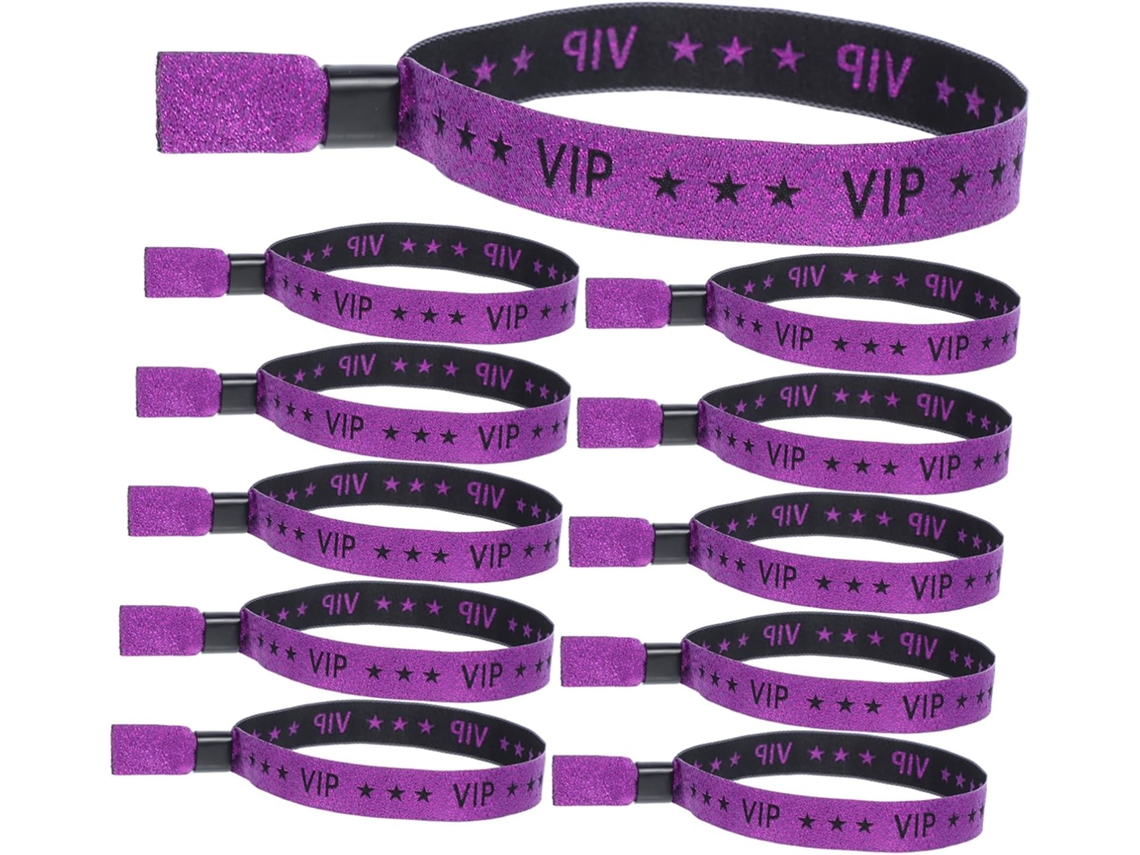 Pulseiras Vip Roxas Operitacx 20 Para Casamentos, Eventos Sociais, Ingressos, Festas, Clubes, Parques, Shows E Festivais